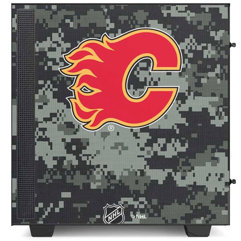 NHL Calgary Flames Camo NZXT H510 Compact ATX Mid-Tower Case Skin