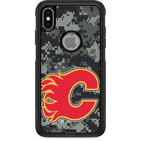 NHL Calgary Flames Camo Otterbox Commuter iPhone Skin