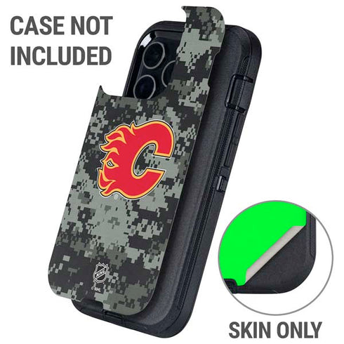 NHL Calgary Flames Camo Otterbox Defender iPhone Skin