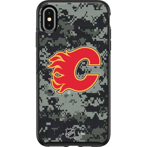 NHL Calgary Flames Camo Otterbox Symmetry iPhone Skin