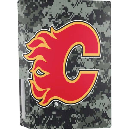 NHL Calgary Flames Camo PS5 Console Skin