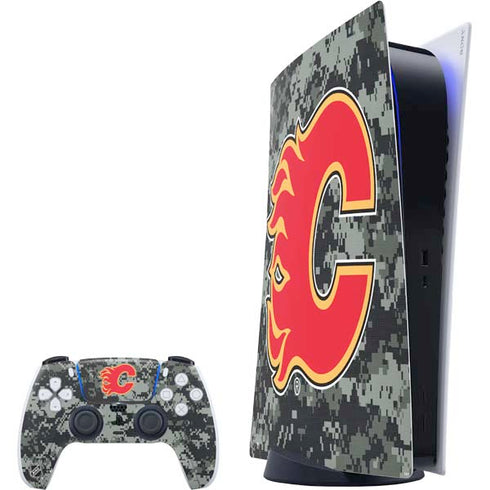 NHL Calgary Flames Camo PS5 Digital Edition Bundle Skin
