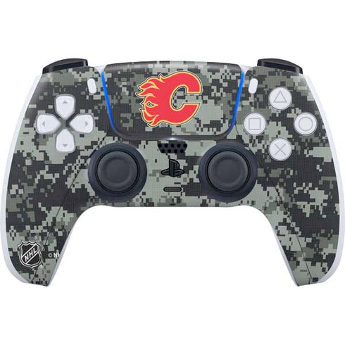 NHL Calgary Flames Camo PS5 Controller Skin