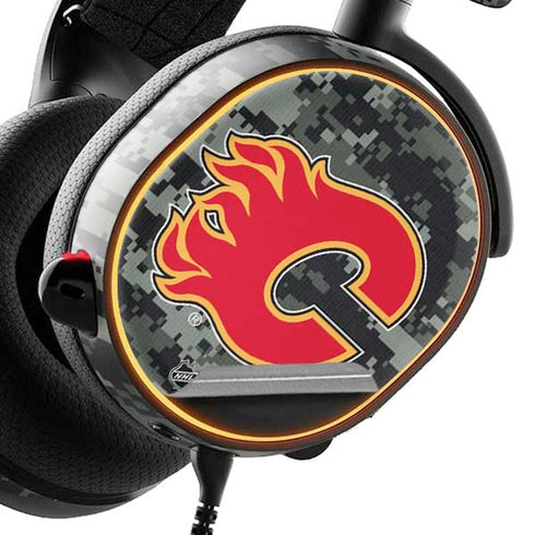 NHL Calgary Flames Camo SteelSeries Arctis 3 Skin