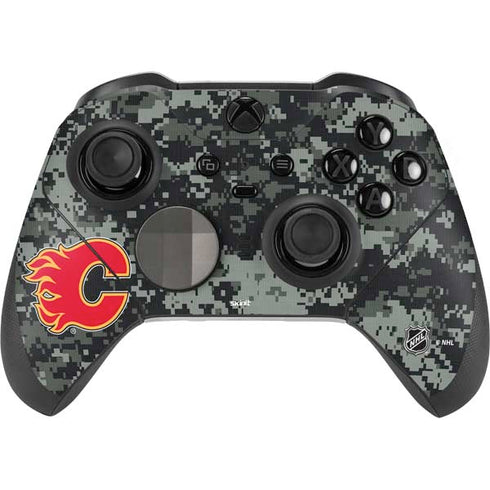 NHL Calgary Flames Camo Xbox Elite Wireless Controller Series 2 Skin