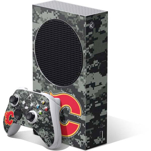 NHL Calgary Flames Camo Xbox Series S Skins