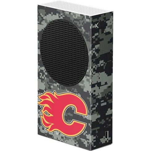 NHL Calgary Flames Camo Xbox Series S Console Skin