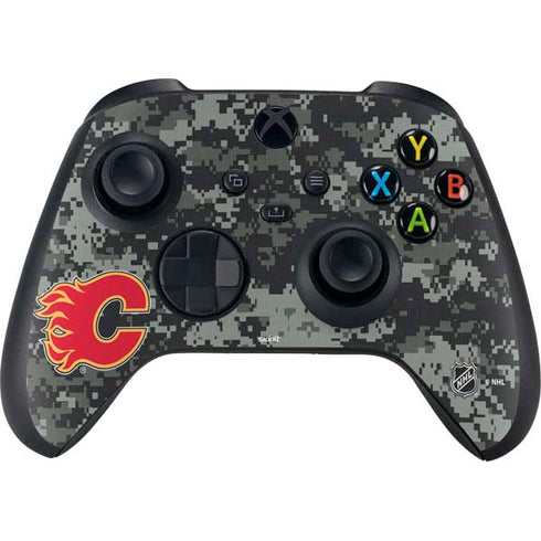 NHL Calgary Flames Camo Xbox Series X Bundle Skin