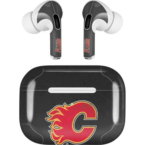 NHL Calgary Flames Distressed AirPods Pro 2nd Gen Skin