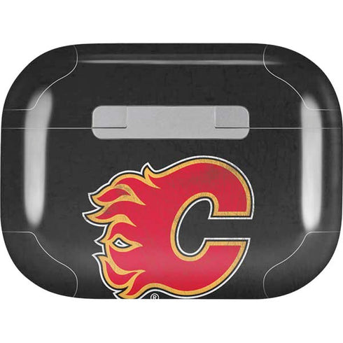 NHL Calgary Flames Distressed AirPods Pro 2nd Gen Skin