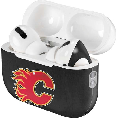 NHL Calgary Flames Distressed AirPods Pro 2nd Gen Skin