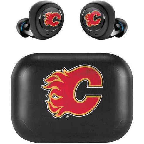 NHL Calgary Flames Distressed Amazon Echo Buds Skin