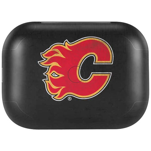 NHL Calgary Flames Distressed Amazon Echo Buds Skin