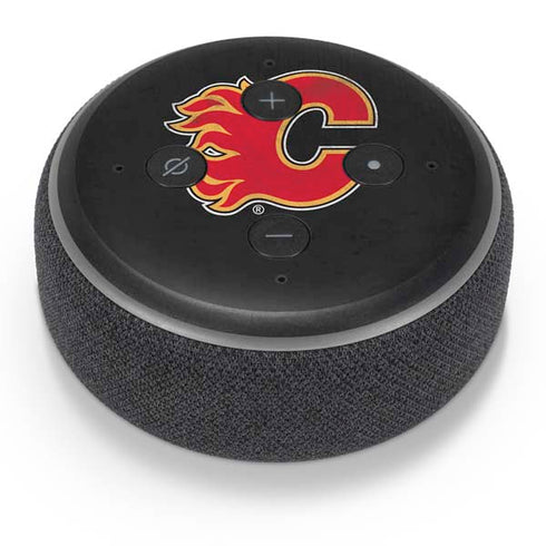 NHL Calgary Flames Distressed Amazon Echo Dot Skin