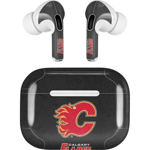 NHL Calgary Flames Distressed Apple AirPods Pro Skin