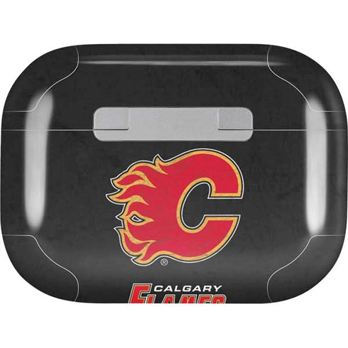NHL Calgary Flames Distressed Apple AirPods Pro Skin
