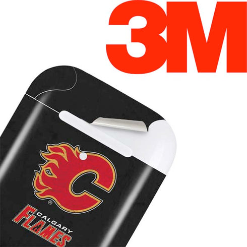 NHL Calgary Flames Distressed Apple AirPods Skin