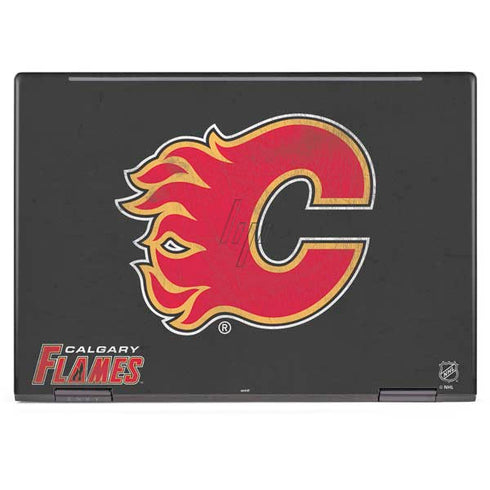 NHL Calgary Flames Distressed HP Envy Skin