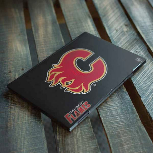 NHL Calgary Flames Distressed HP Envy Skin
