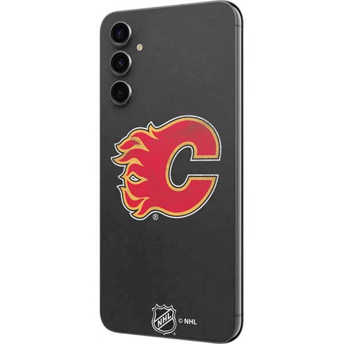 NHL Calgary Flames Distressed Galaxy A14 5G Skin
