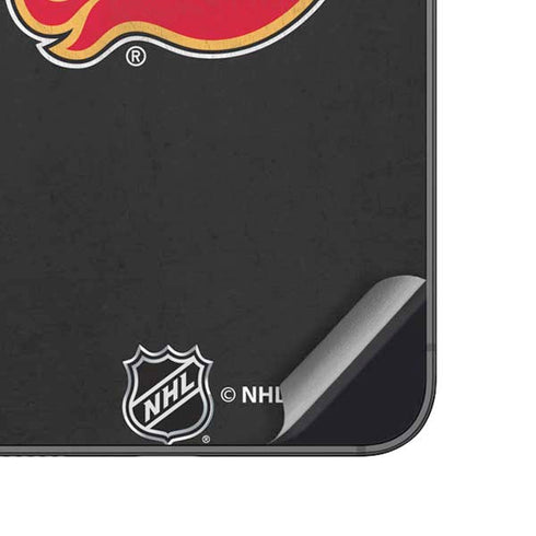 NHL Calgary Flames Distressed Galaxy A14 5G Skin