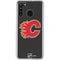 NHL Calgary Flames Distressed Galaxy A21 Clear Case