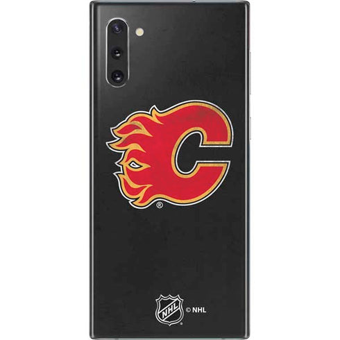 NHL Calgary Flames Distressed Galaxy Note 10 Skin