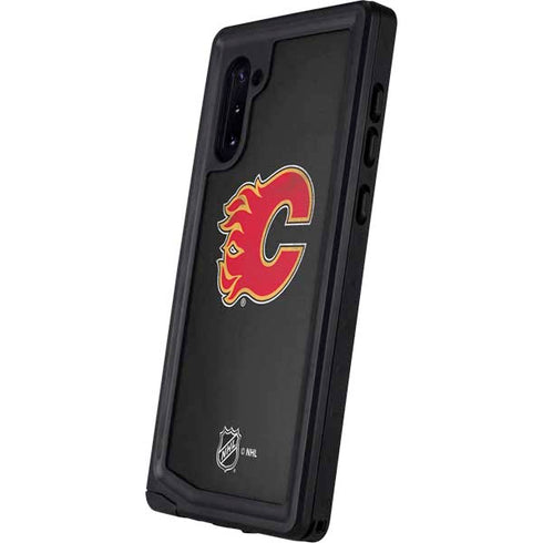 NHL Calgary Flames Distressed Galaxy Note 10 Waterproof Case