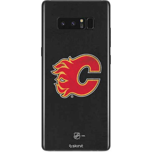 NHL Calgary Flames Distressed Galaxy Note 8 Skin