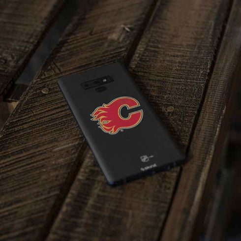 NHL Calgary Flames Distressed Galaxy Note 9 Skin