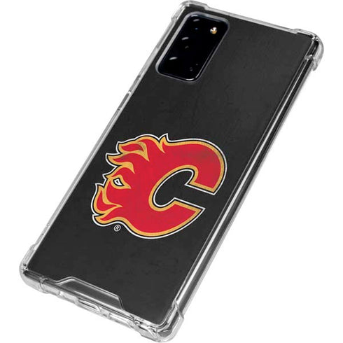 NHL Calgary Flames Distressed Galaxy Note20 5G Clear Case