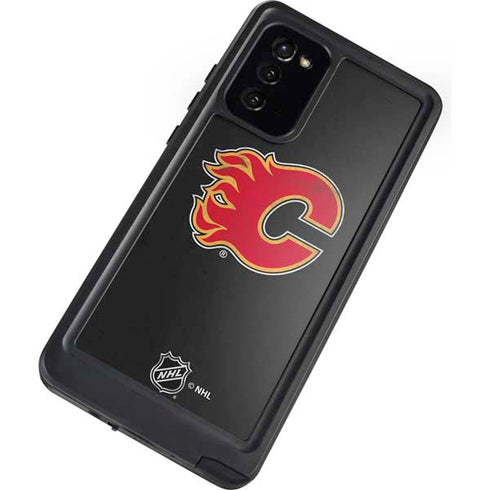 NHL Calgary Flames Distressed Galaxy Note20 5G Waterproof Case