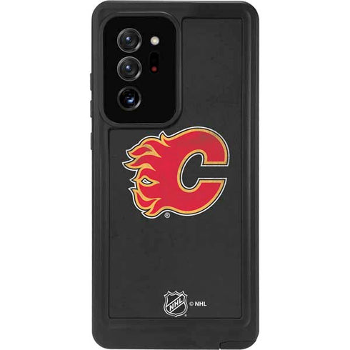 NHL Calgary Flames Distressed Galaxy Note20 Ultra 5G Waterproof Case