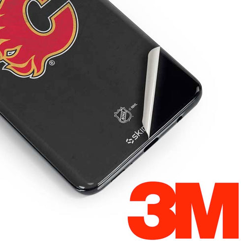 NHL Calgary Flames Distressed Galaxy S10 Skin
