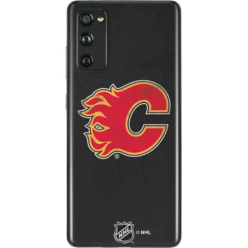 NHL Calgary Flames Distressed Galaxy S20 Fan Edition Skin
