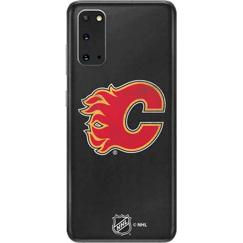 NHL Calgary Flames Distressed Galaxy S20 Skin