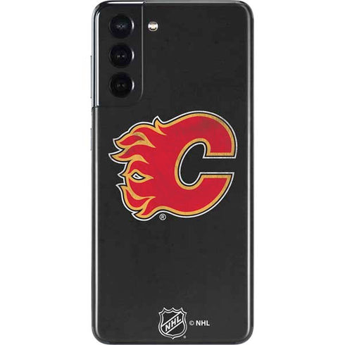 NHL Calgary Flames Distressed Galaxy S21 5G Skin