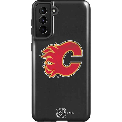 NHL Calgary Flames Distressed Galaxy S21 FE Pro Case