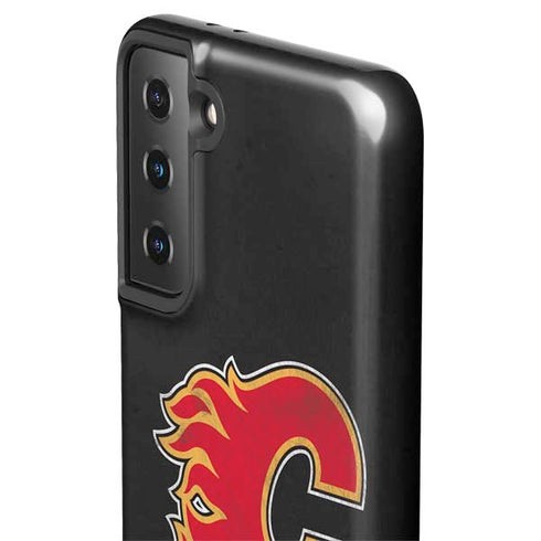 NHL Calgary Flames Distressed Galaxy S21 Plus 5G Pro Case