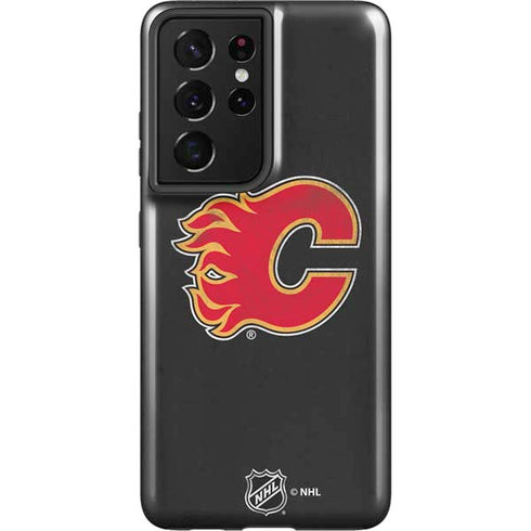 NHL Calgary Flames Distressed Galaxy S21 Ultra 5G Pro Case