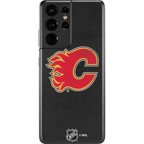 NHL Calgary Flames Distressed Galaxy S21 Ultra 5G Skin