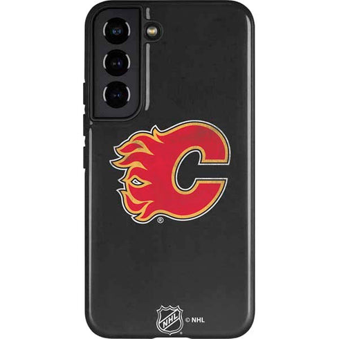 NHL Calgary Flames Distressed Galaxy S22 Pro Case