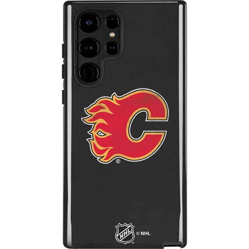 NHL Calgary Flames Distressed Galaxy S22 Ultra Pro Case