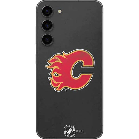 NHL Calgary Flames Distressed Galaxy S23 Plus Skin