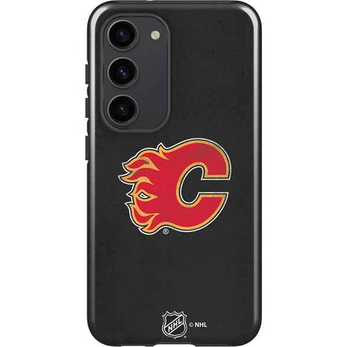 NHL Calgary Flames Distressed Galaxy S23 Pro Case