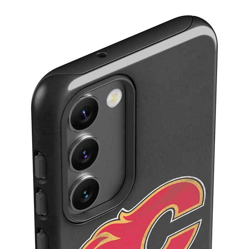 NHL Calgary Flames Distressed Galaxy S23 Pro Case
