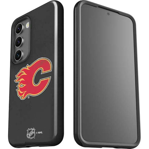NHL Calgary Flames Distressed Galaxy S23 Pro Case