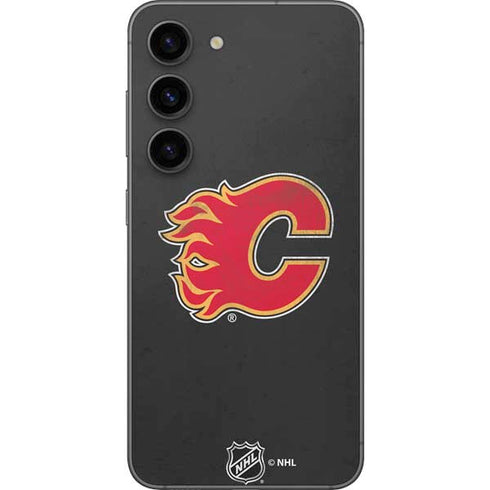 NHL Calgary Flames Distressed Galaxy S23 Skin