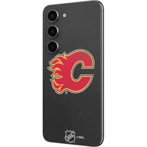 NHL Calgary Flames Distressed Galaxy S23 Skin