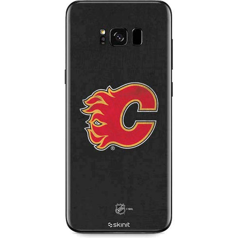 NHL Calgary Flames Distressed Galaxy S8 Plus Skin